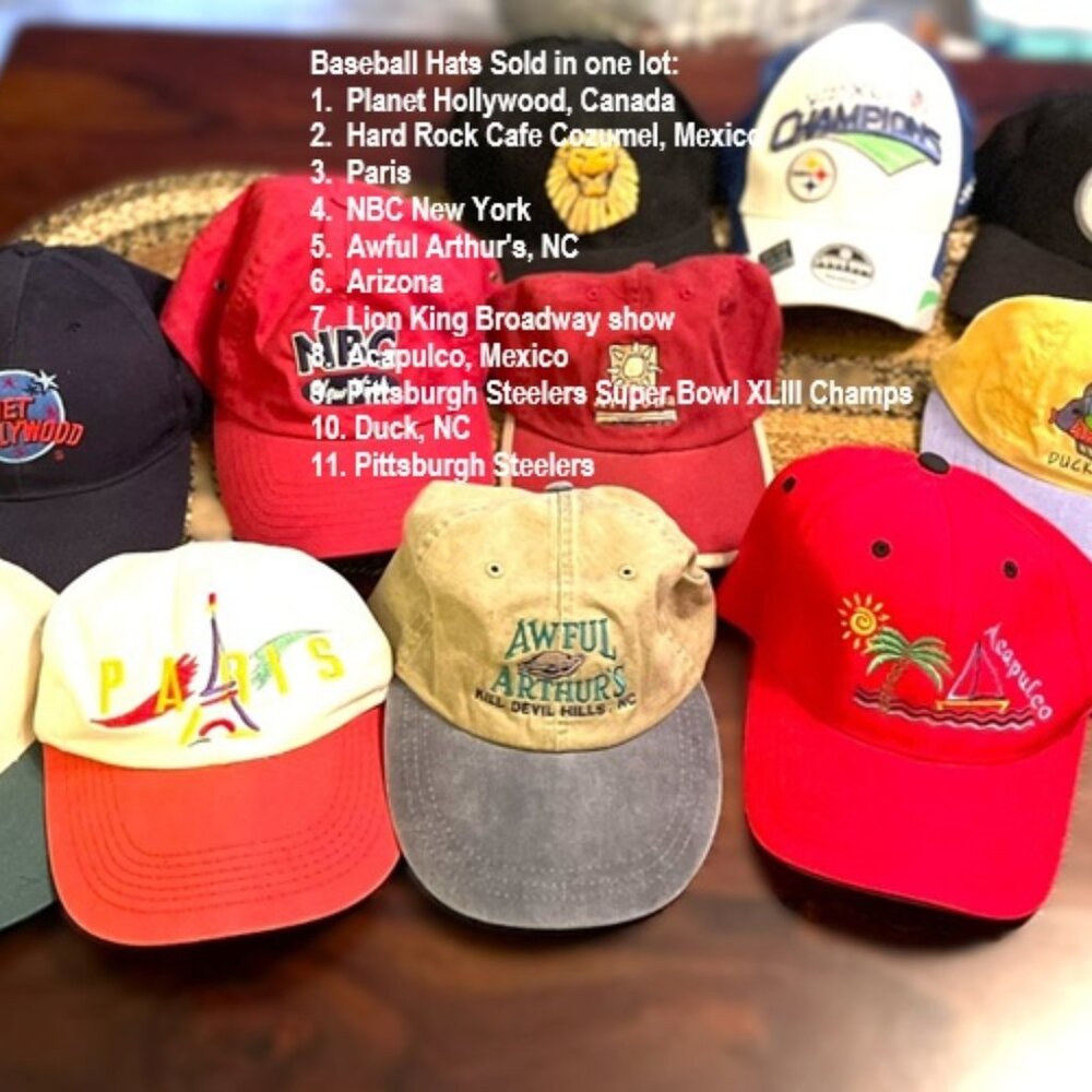 Lot of Baseball Hats